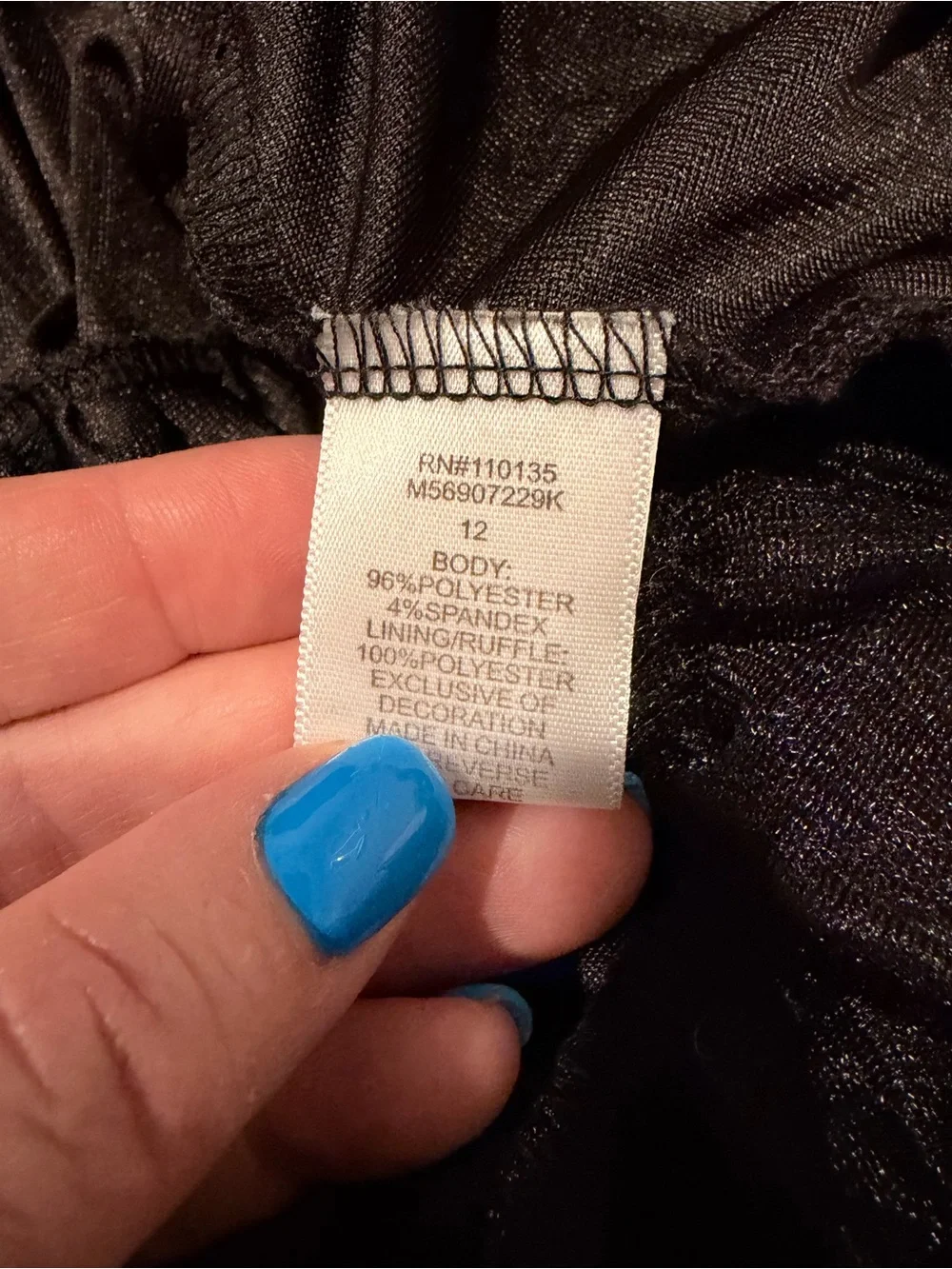 Knitworks Teal and Black Fit-and-Flare Party Dress Size 12
